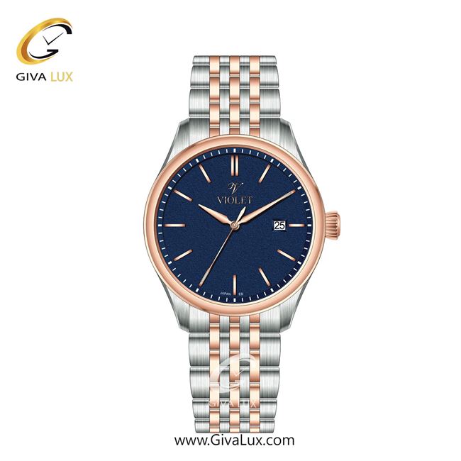 ساعت مچی اورجینال زنانه ویولت VIOLET نقره ای-رزگلد | رزگلد-نقره ای| سرمه ای| کد رفرنس 0629/2